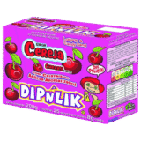 Pirulito Dipnlink Cereja | Display com 25 Unidades